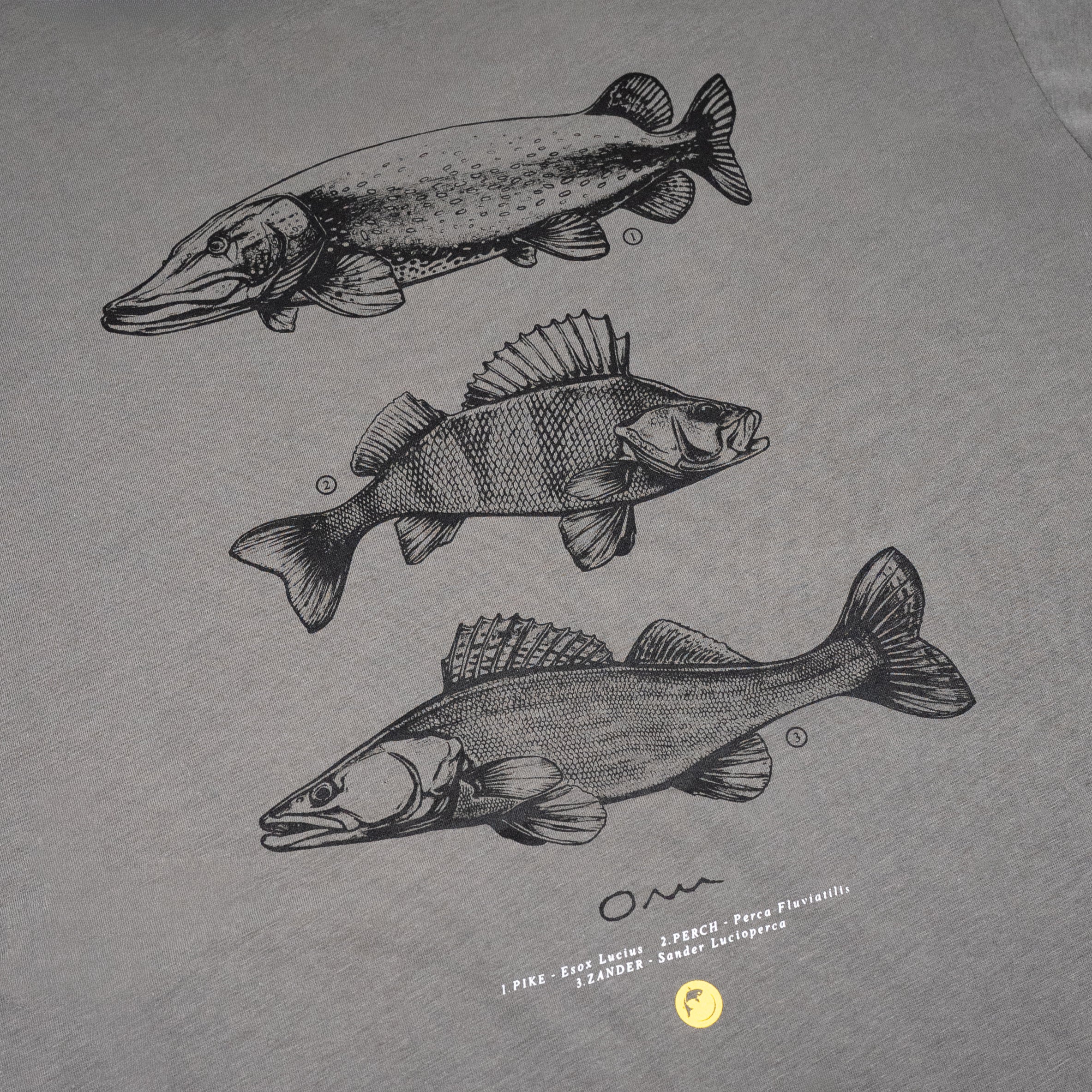 Fish Art Tee - Perch Pike Zander